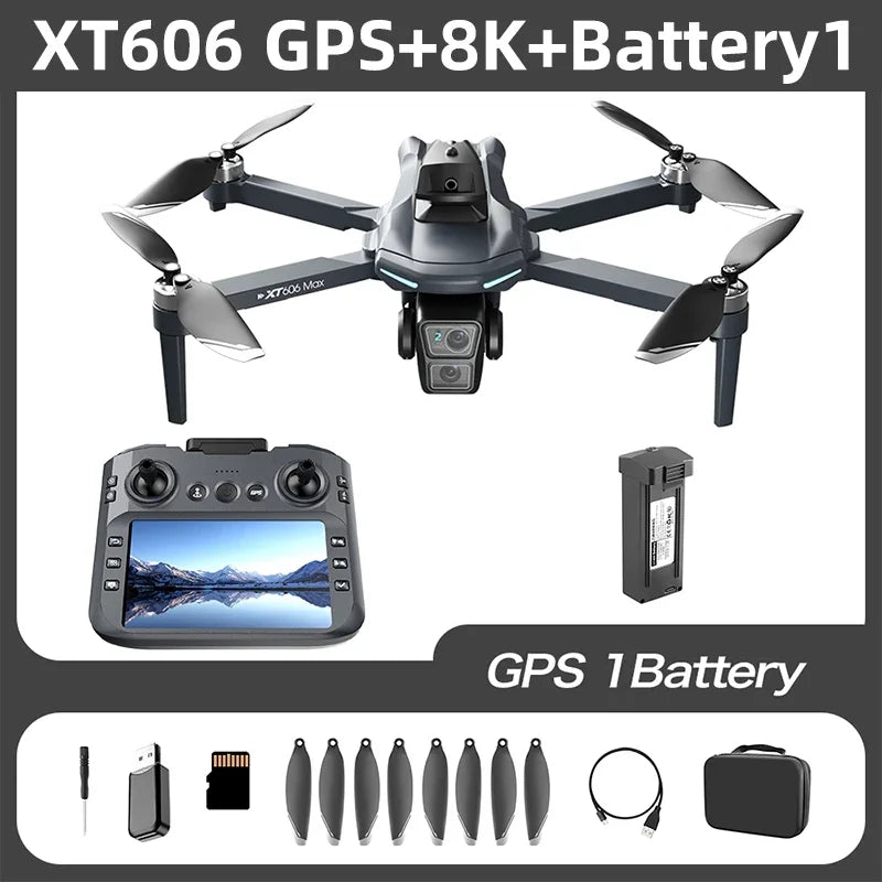 XT606 8K GPS FPV Camera Drone