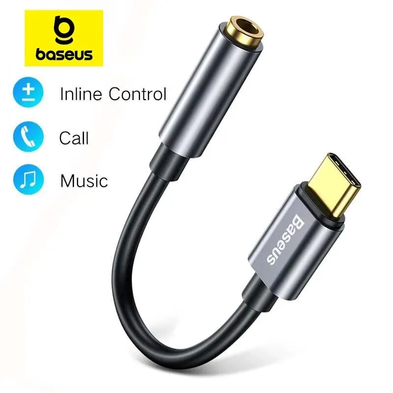 Baseus USB-C to 3.5mm AUX Audio Adapter