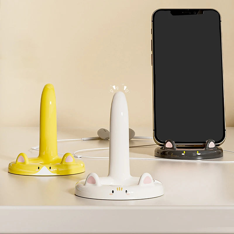 Cute Cat Desktop Phone Holder
