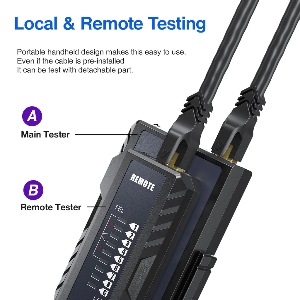 AMPCOM RJ45 & RJ11 Network Cable Tester