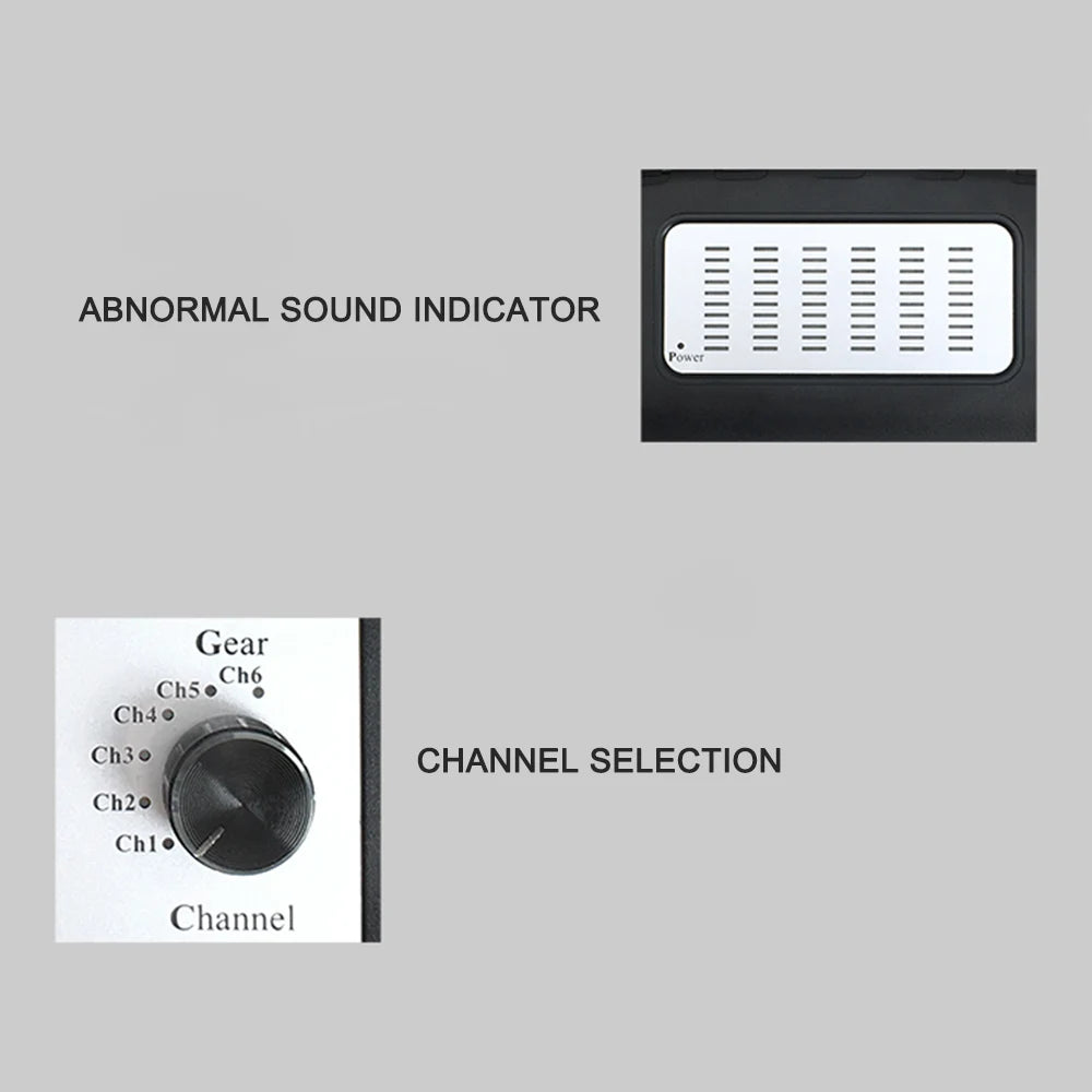 6-Channel Electronic Automotive Stethoscope