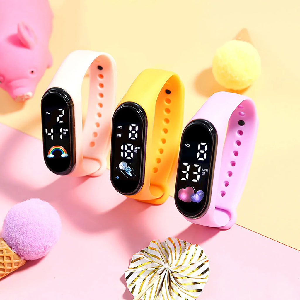 Kids Cartoon Digital Sports Watch
