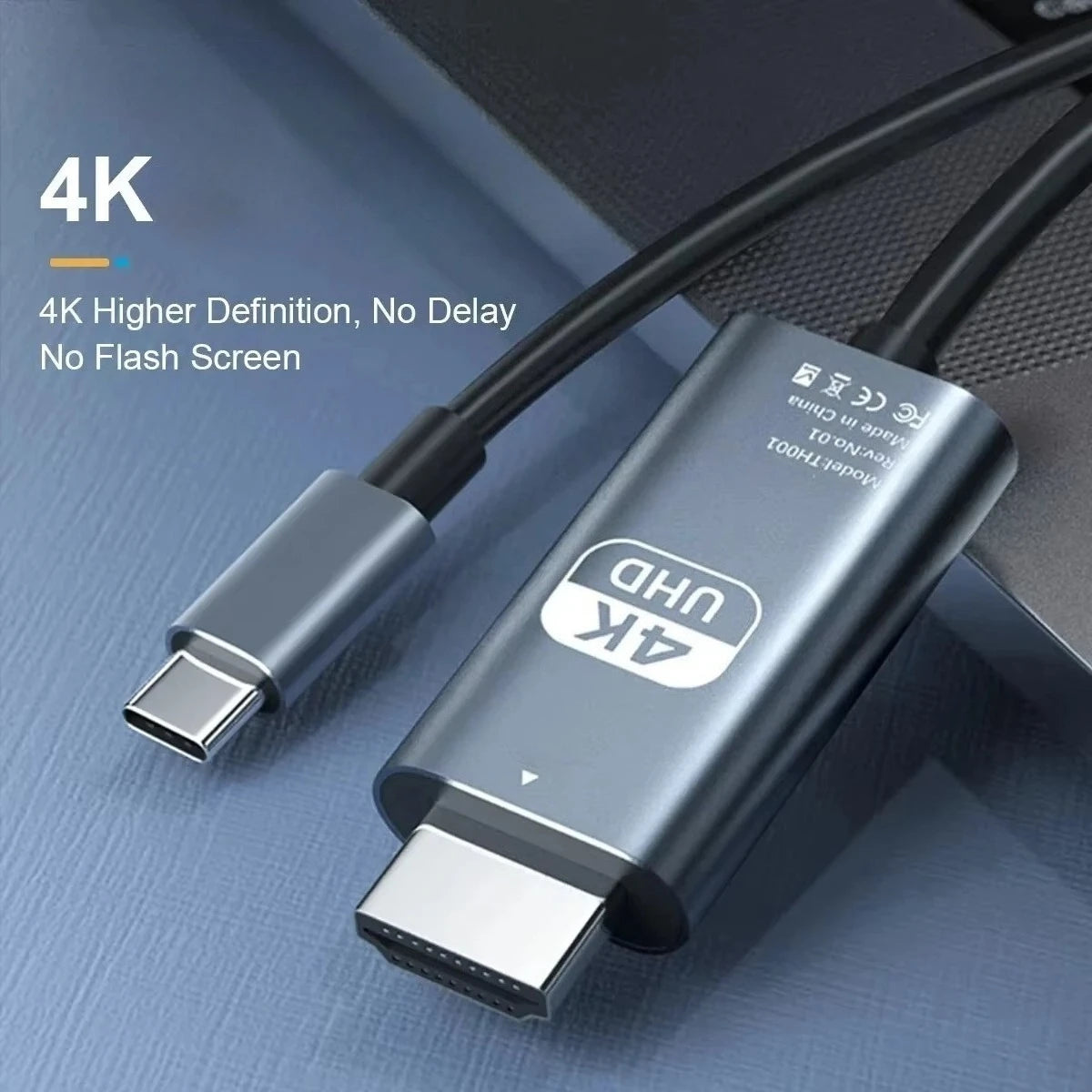 2m USB-C to HDMI-Compatible 4K Video Cable