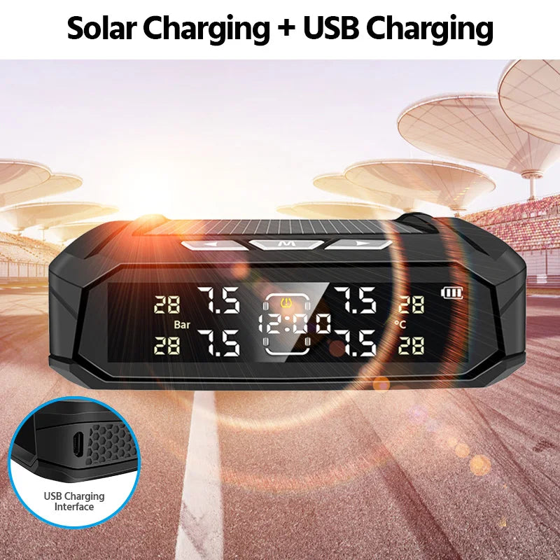 E-ACE K10 Solar TPMS Tire Pressure Monitoring System