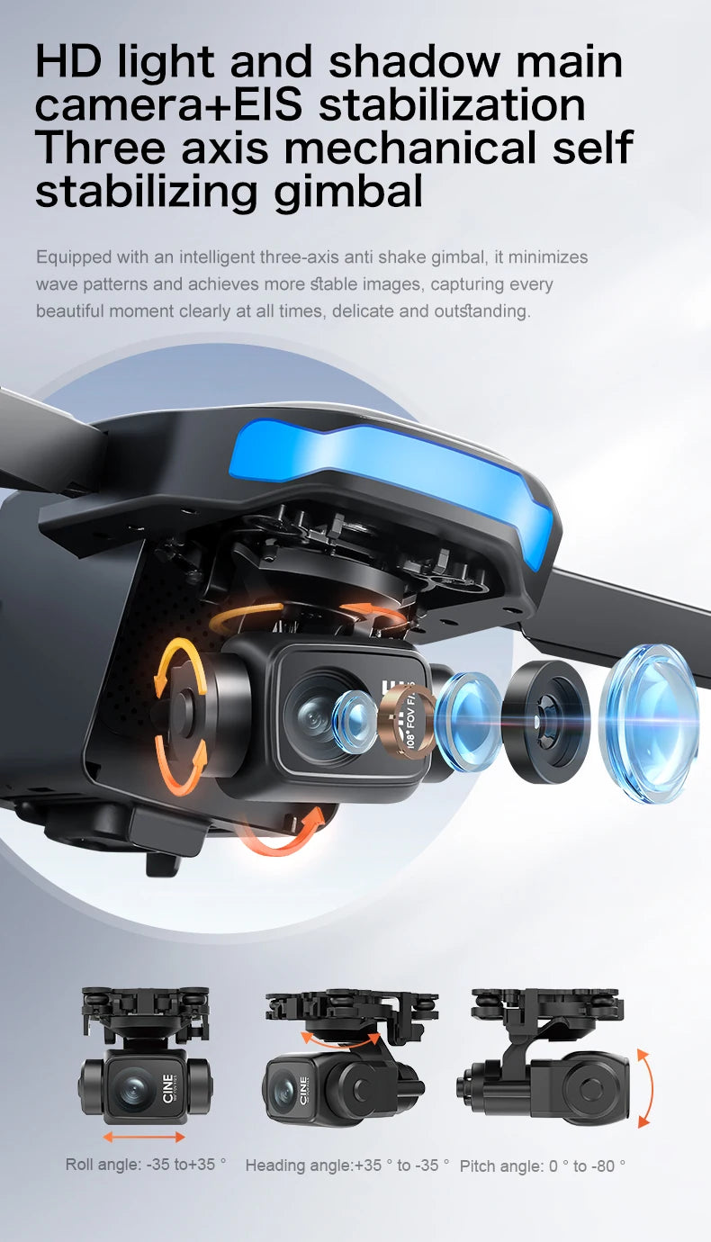 S-X1 MAX 4K Camera Drone with 3-Axis Gimbal