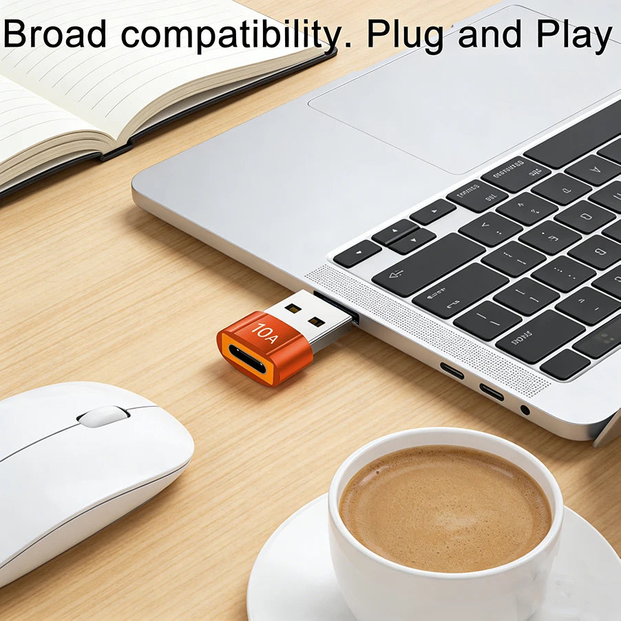 USB-A to USB-C Charging Adapter