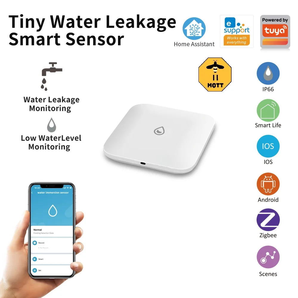 LINCUKOO Zigbee 3.0 Water Leak Sensor