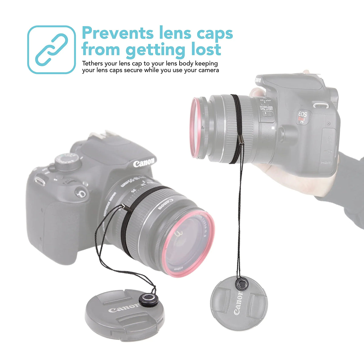Universal Camera Lens Cap Leash