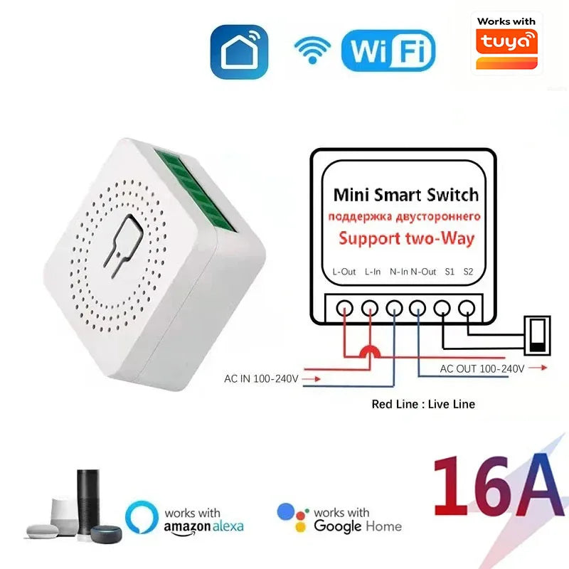 AXUS 16A Wi-Fi Smart Switch Module