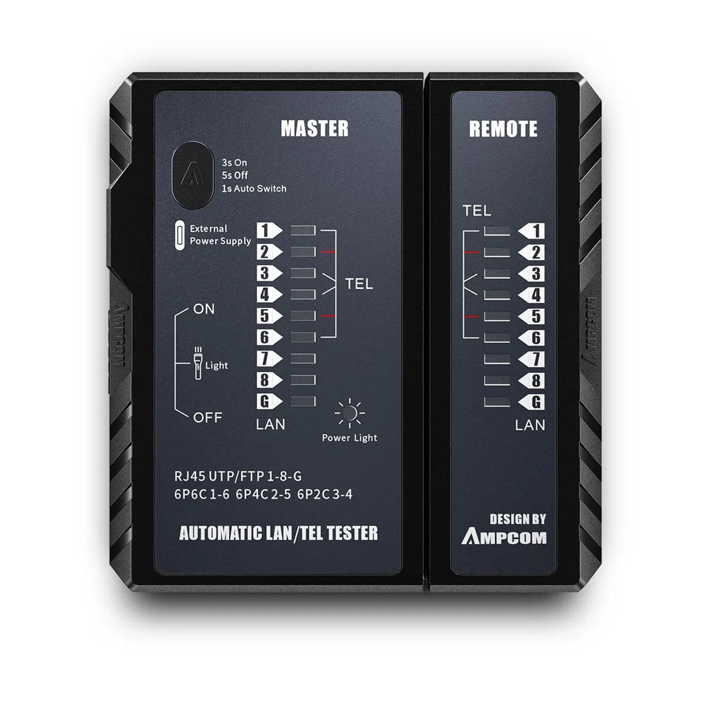 AMPCOM RJ45 & RJ11 Network Cable Tester