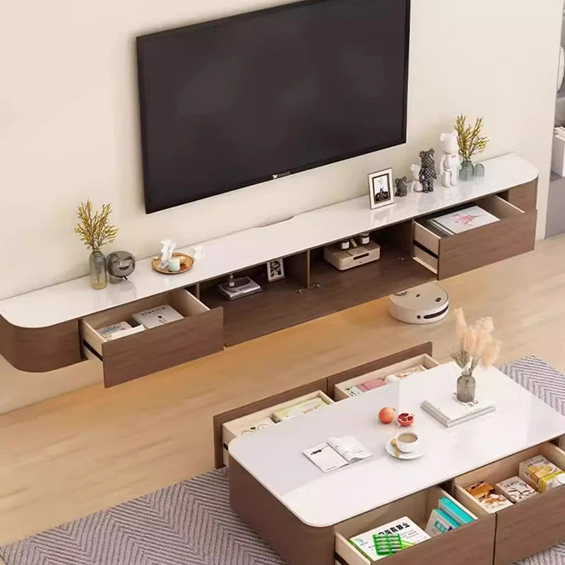 XMSJ Modern Wall-Mounted TV Cabinet