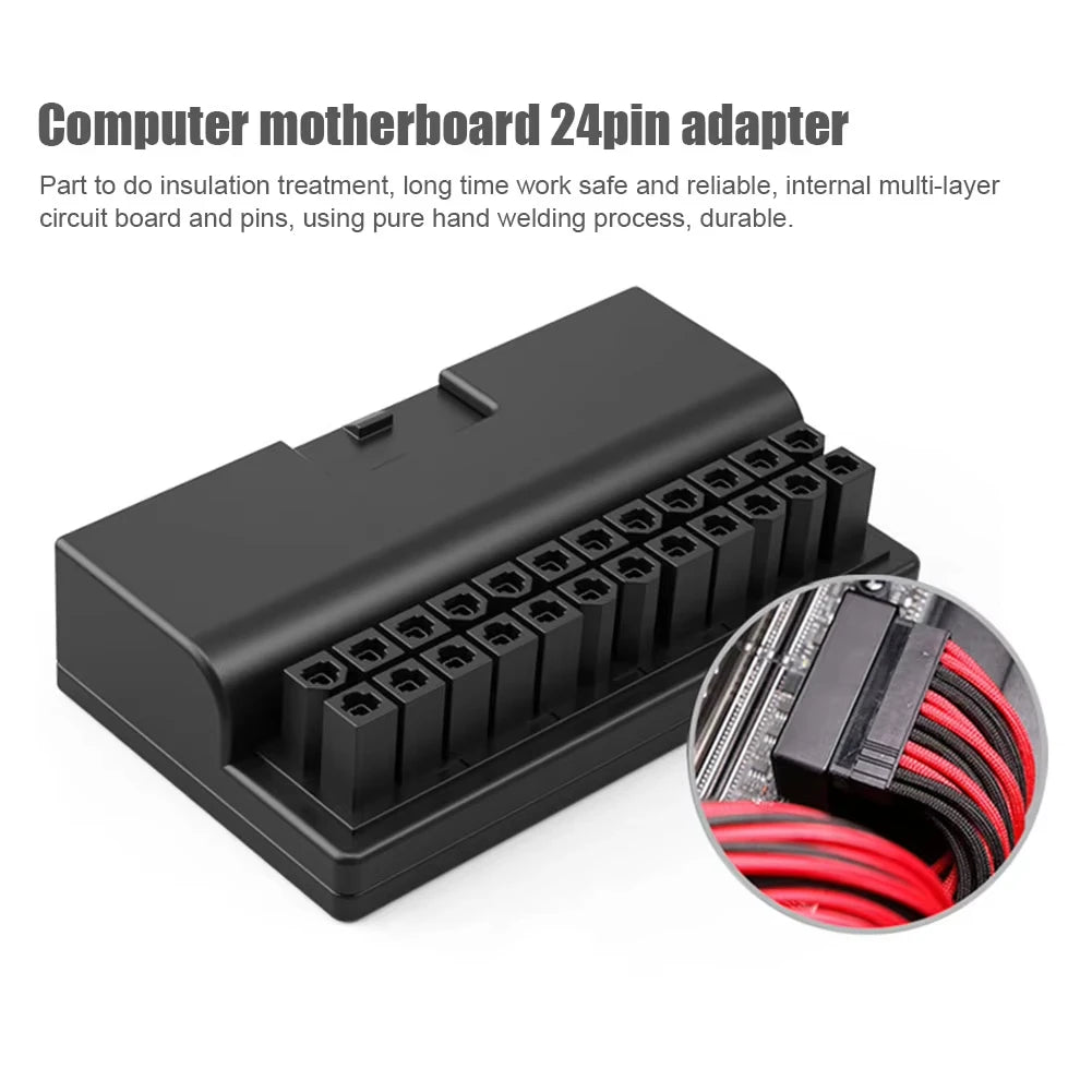 TEUCER 24-Pin ATX 90° Power Adapter