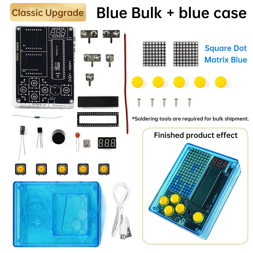 diymore 7-in-1 Pixel Game Console DIY Soldering Kit