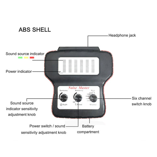 6-Channel Electronic Automotive Stethoscope