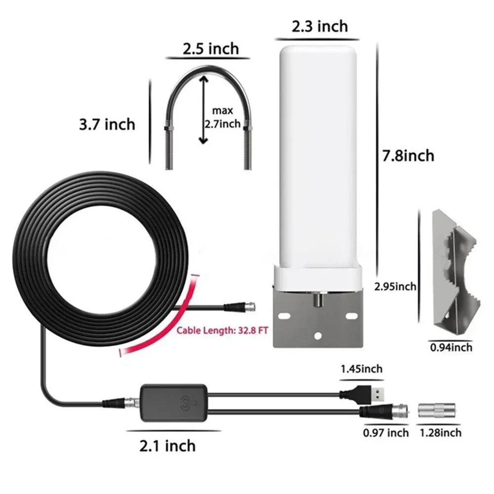 HOMEFISH 35 dBi Outdoor Digital TV Antenna