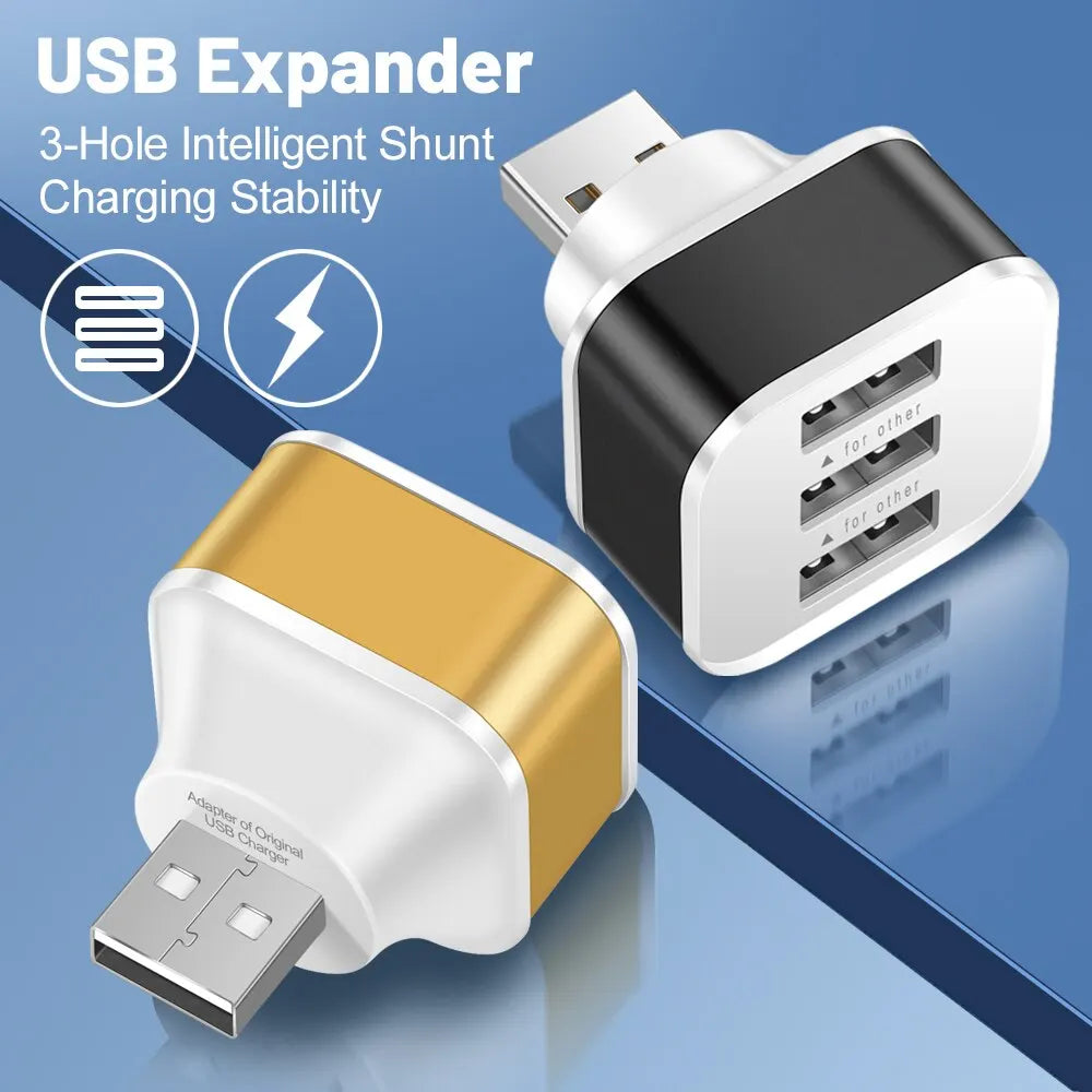 PHONEPACE 3-Port USB Charging Adapter