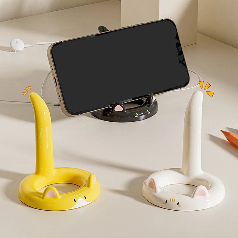 Cute Cat Desktop Phone Holder