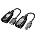 USB to RJ45 Extension Adapter Pair