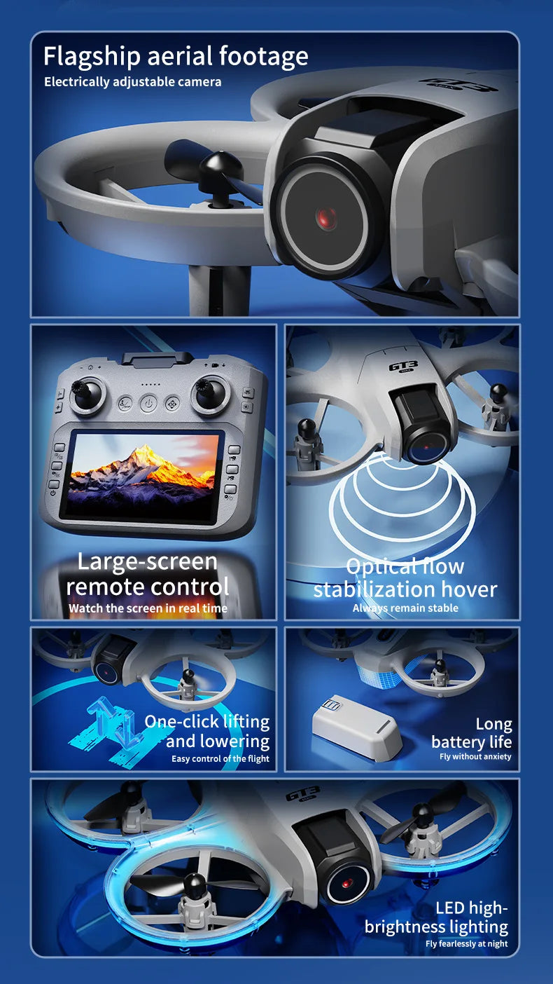 LYZRC GT3 MAX Camera Drone with 2-Axis Gimbal