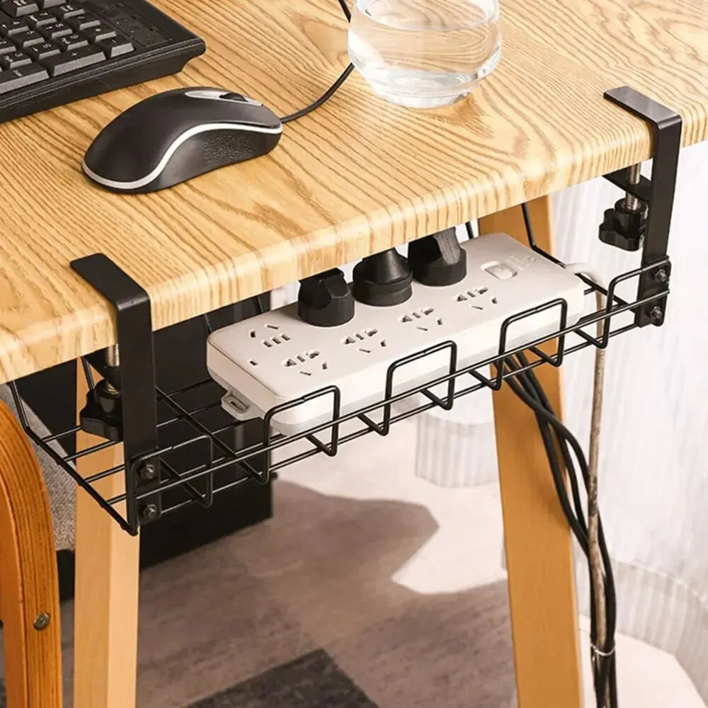 Under Desk Metal Cable Management Rack