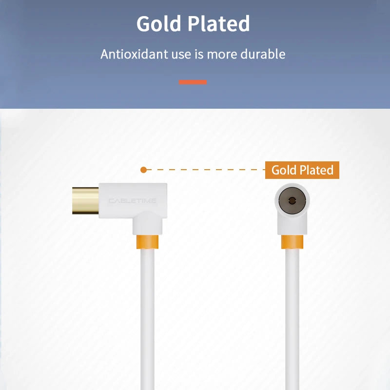 CABLETIME 90° Digital TV Antenna Cable
