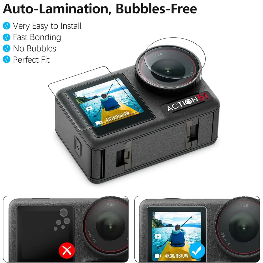 ORBMART Protection Kit for DJI Osmo Action 3/4/5 Pro