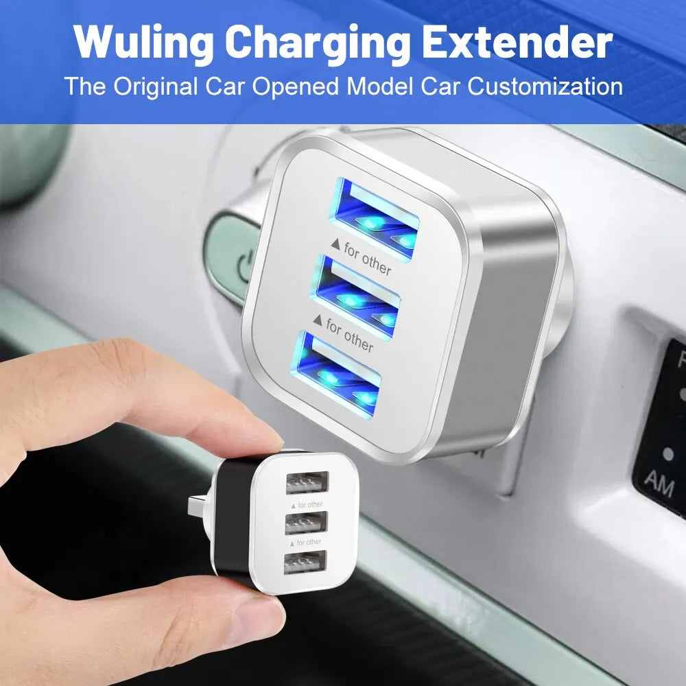 PHONEPACE 3-Port USB Charging Adapter