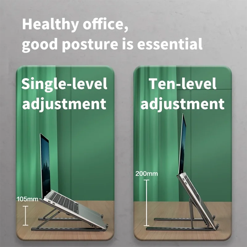 Adjustable Foldable ABS Laptop Stand