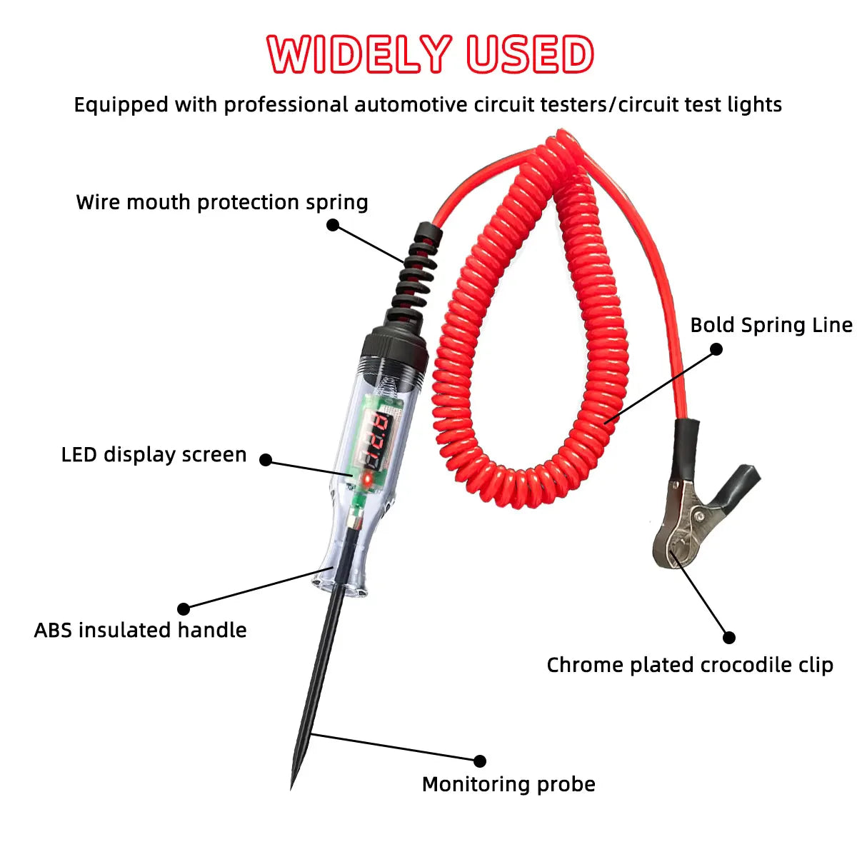 Digital Automotive Circuit Tester Pen