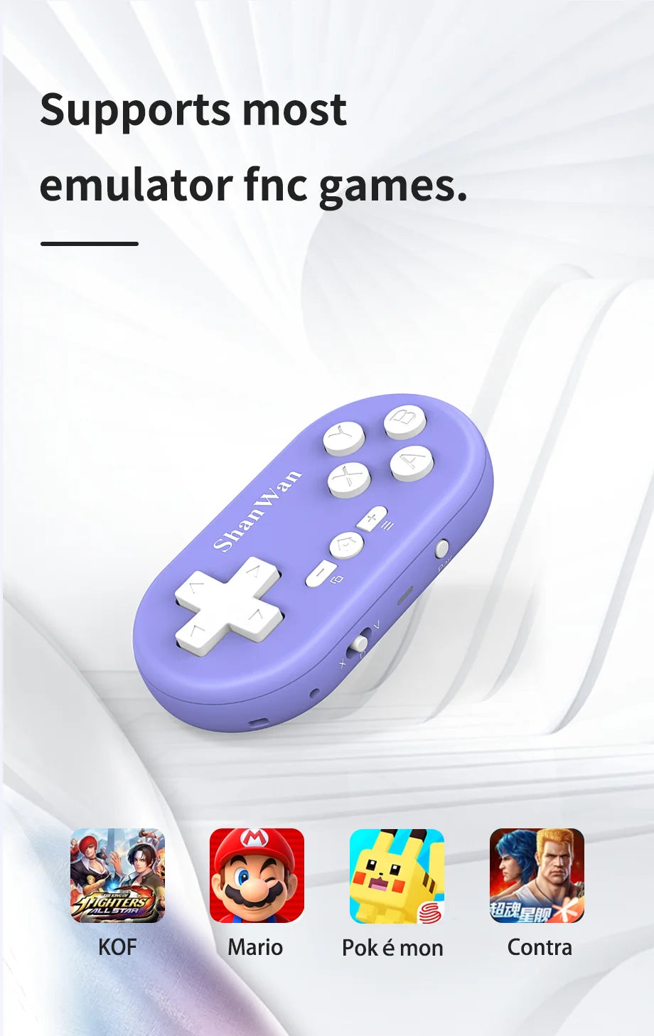 HOMEFISH Q36XDV Mini Bluetooth Game Controller