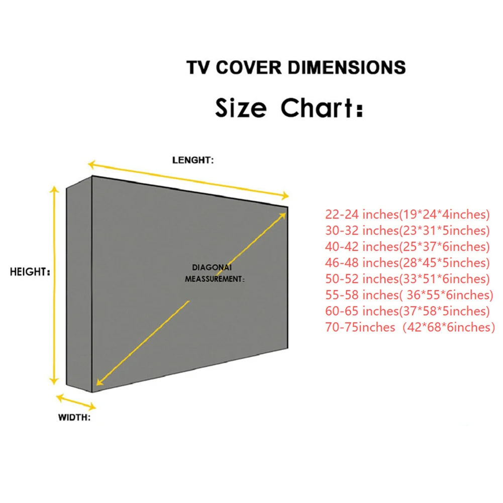 Waterproof Outdoor TV Cover