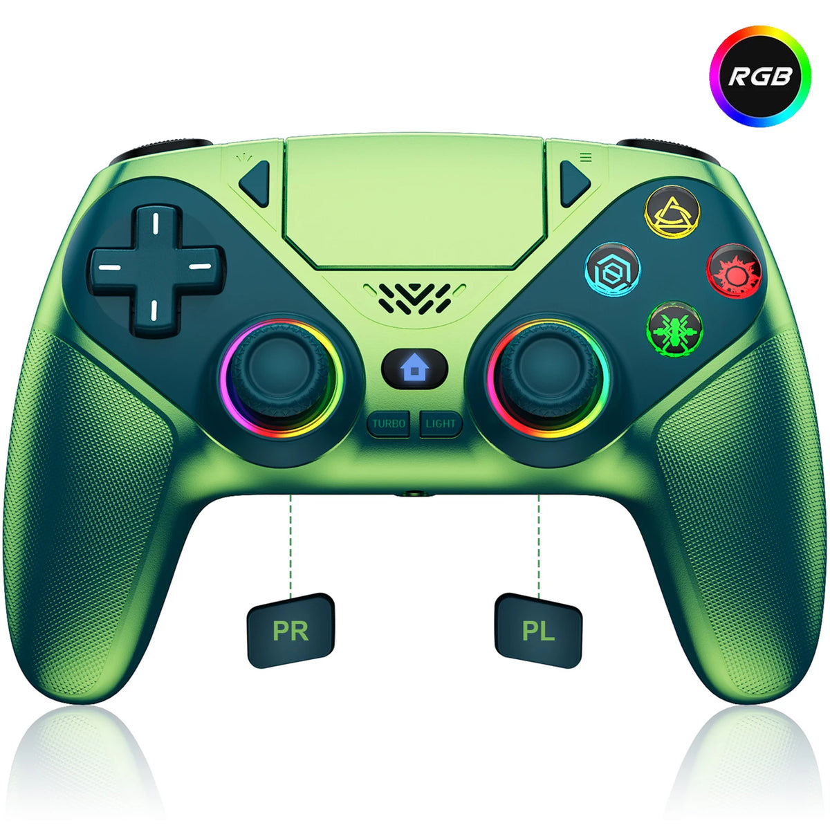 bonacell Wireless RGB Controller for PS5 & PC