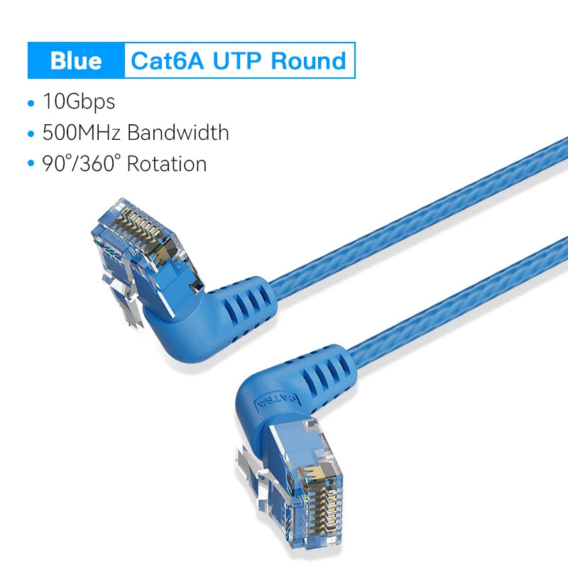 Vention CAT6A 10Gbps Rotating Ethernet Cable
