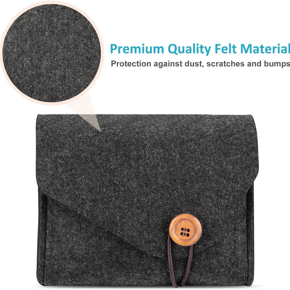Portable Felt Electronics Accessories Organizer