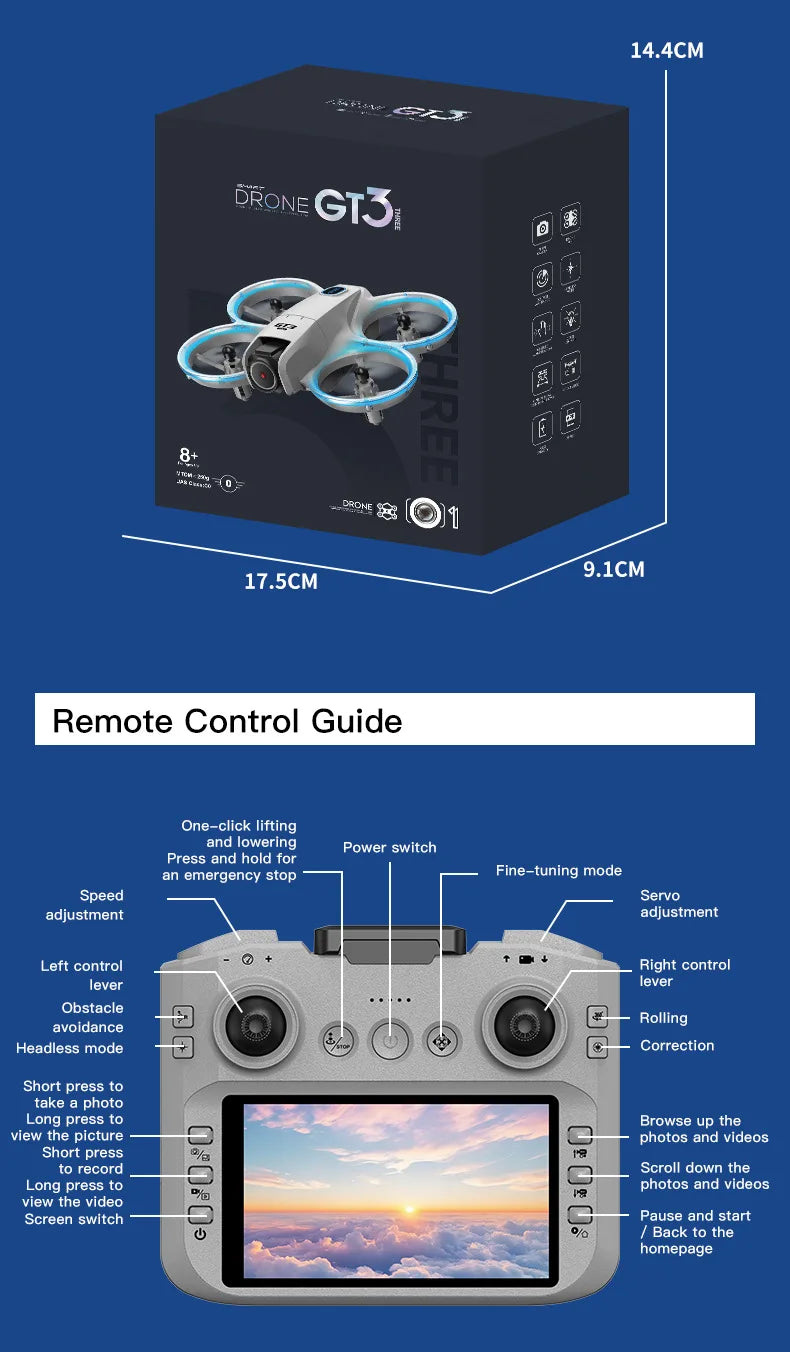 LYZRC GT3 MAX Camera Drone with 2-Axis Gimbal