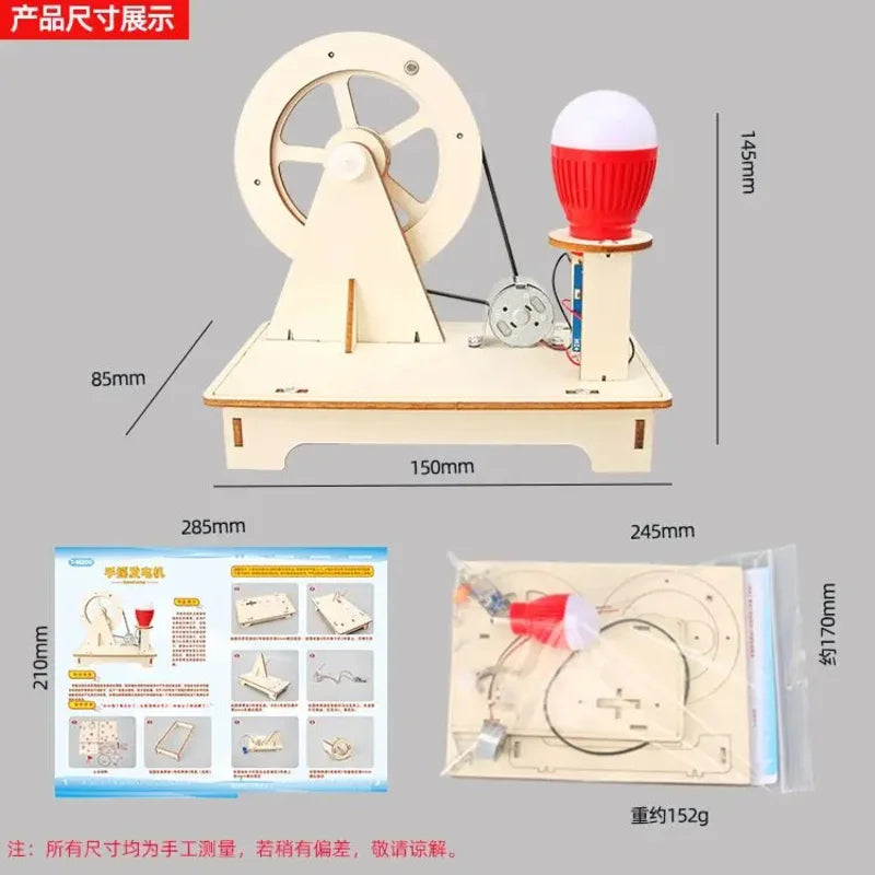DIY Hand-Cranked Generator Science Kit