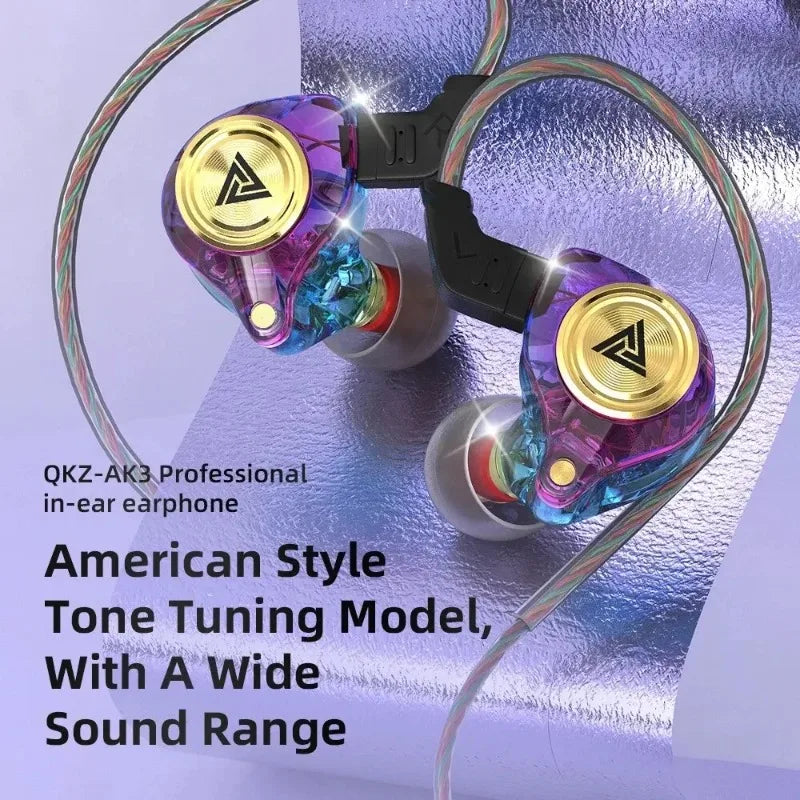 QKZ AK3 FiLe Wired HiFi In-Ear Earphones