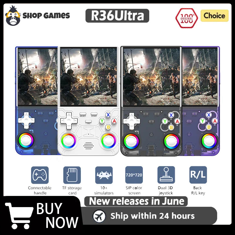 Erilles R36 Ultra 4-Inch Linux Retro Handheld Game Console