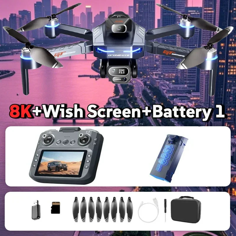 GT8 4K/8K FPV Camera Drone with Obstacle Avoidance