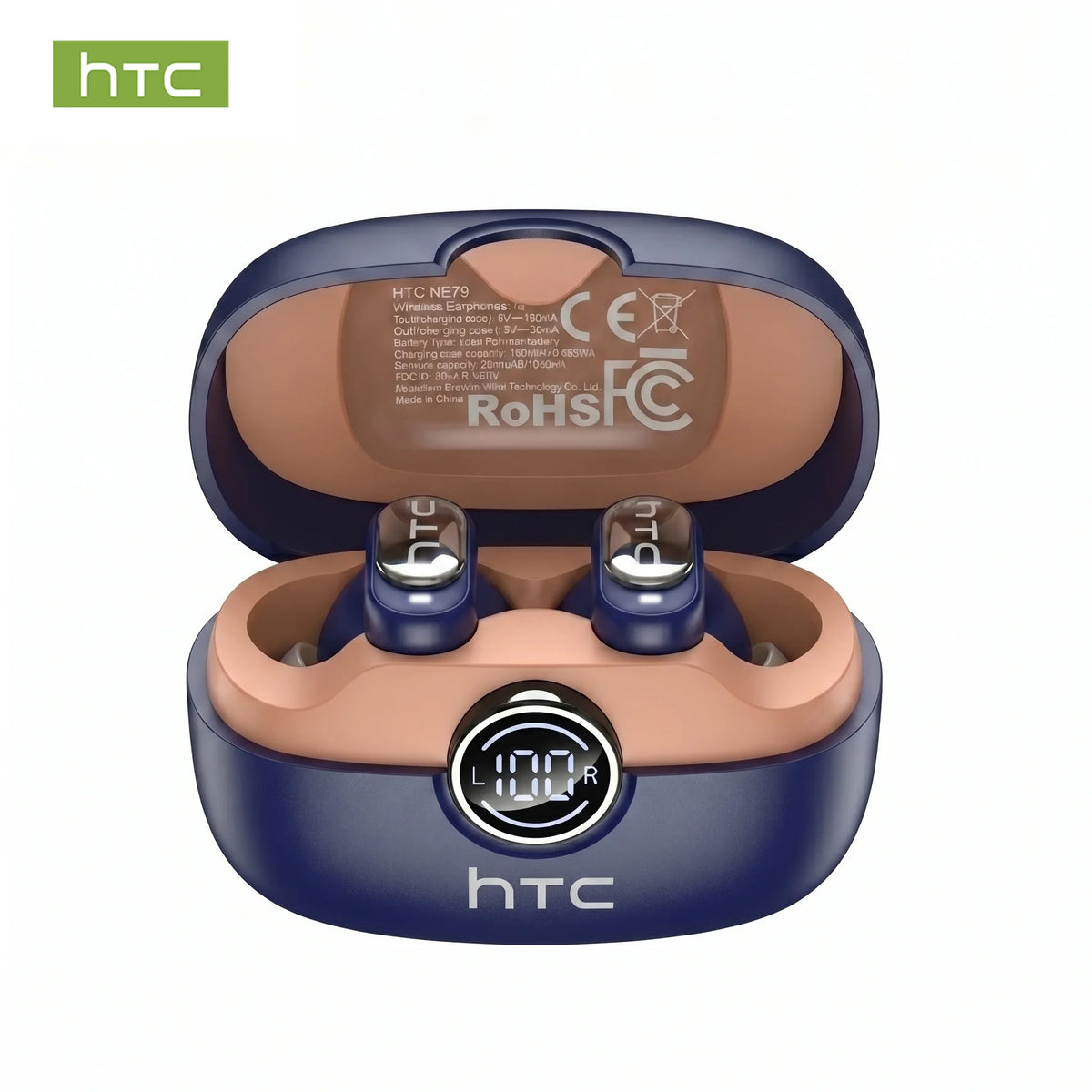 HTC NE79 Bluetooth 6.0 AI Translation TWS Earbuds