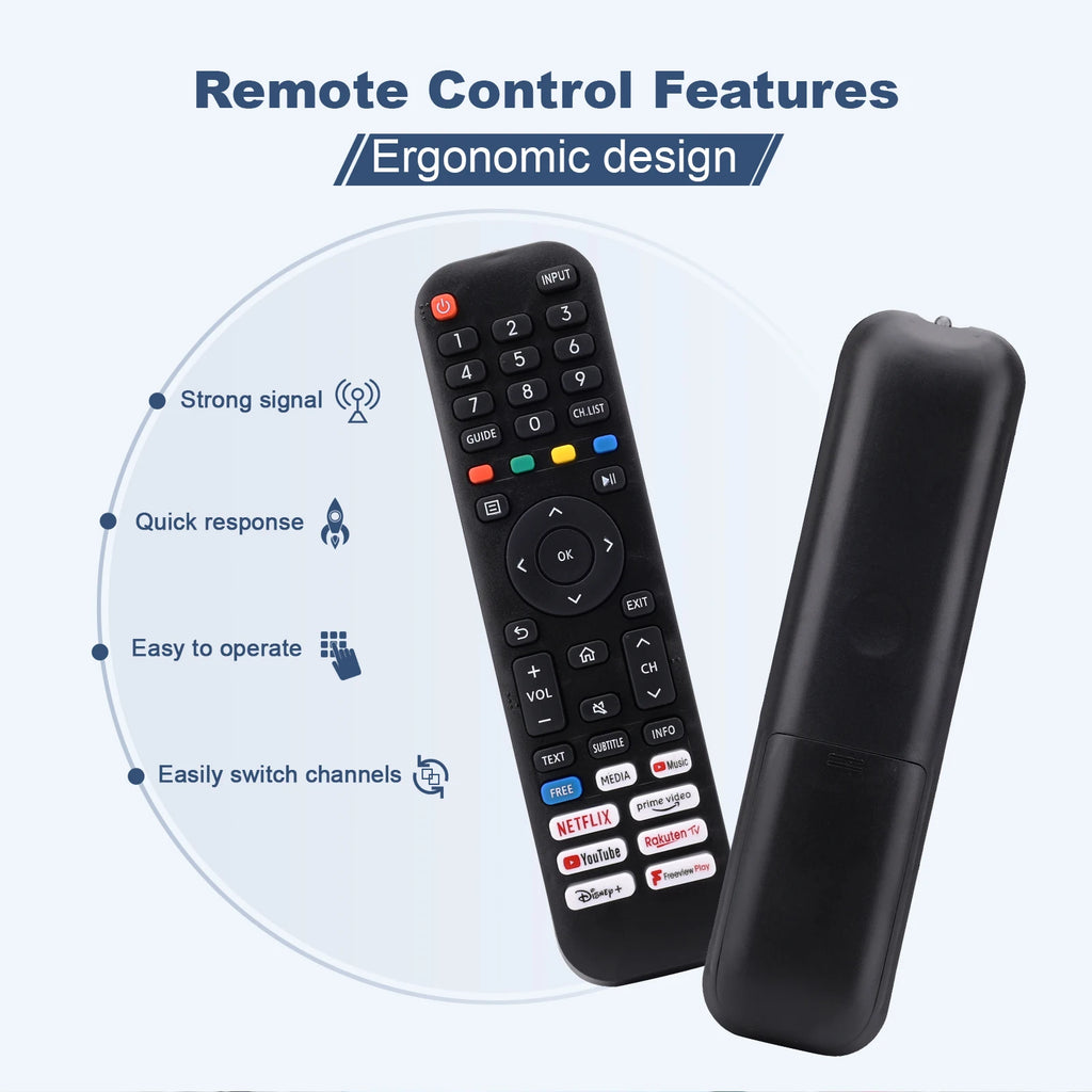 Universal Replacement Remote Control for Hisense Smart TVs
