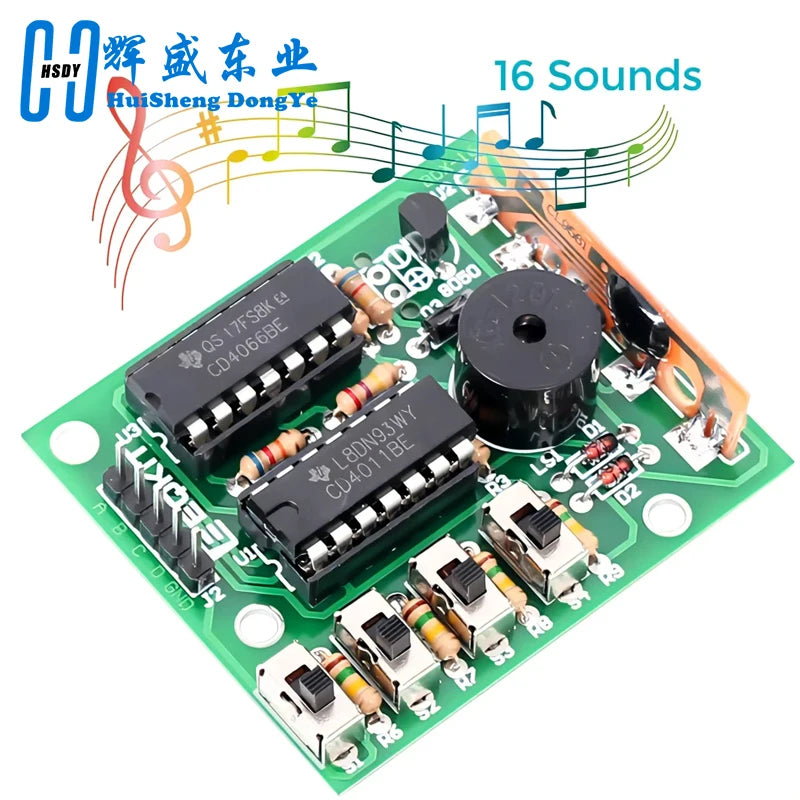 HUISHENGYUFA BOX-16 16-Sound Electronic DIY Module