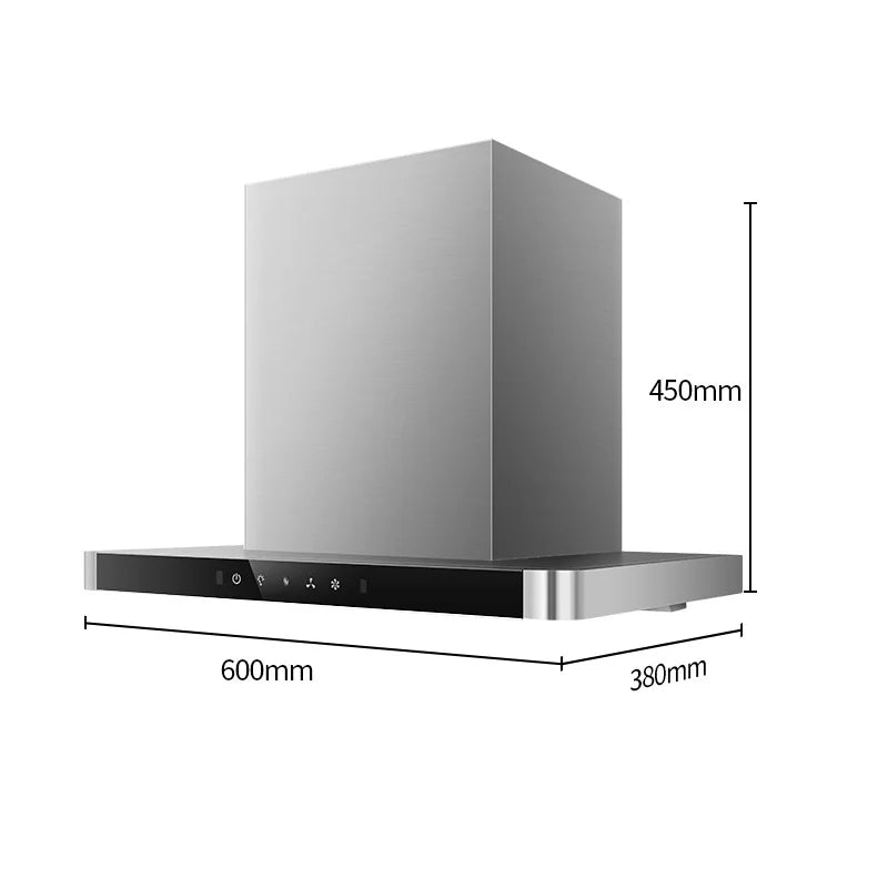 60/90cm Wall-Mounted T-Shape Range Hood