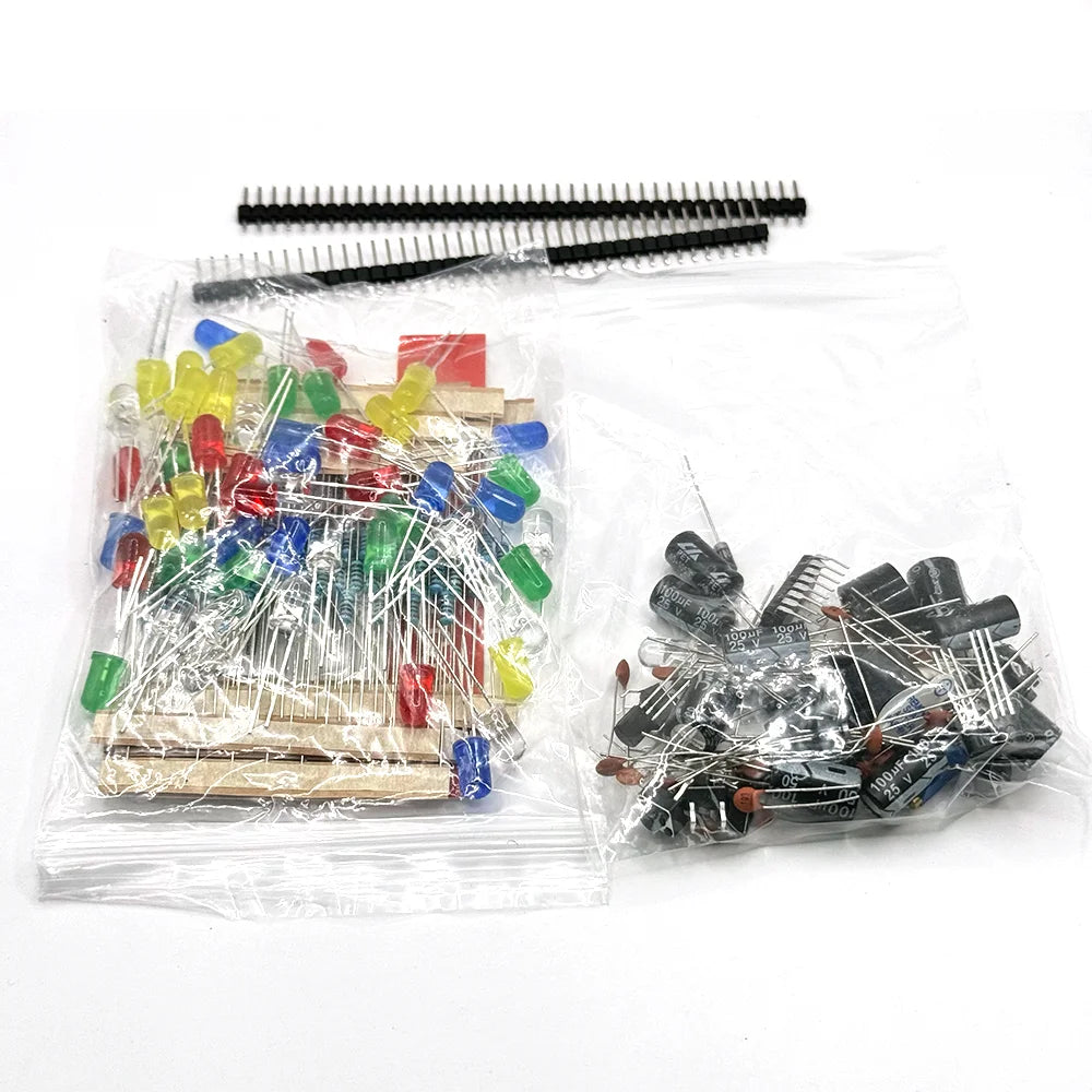 JYJDDIY 200+ Piece Electronics Starter Kit