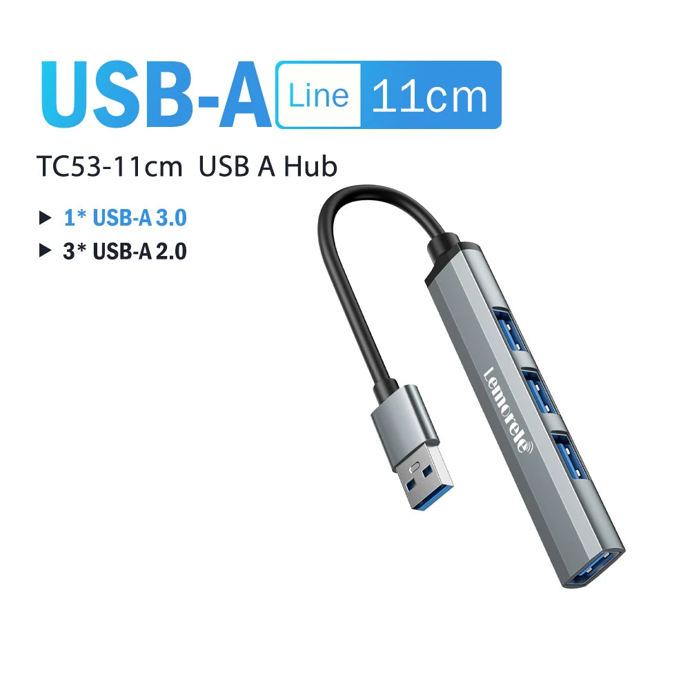 Lemorele TC57 4-Port USB-C Hub