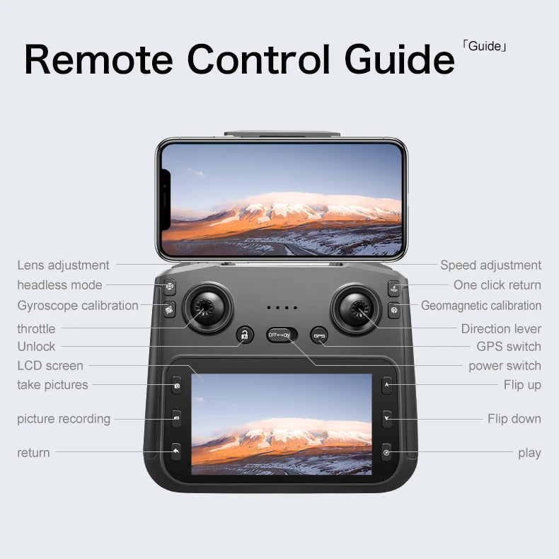S-X1 MAX 4K Camera Drone with 3-Axis Gimbal