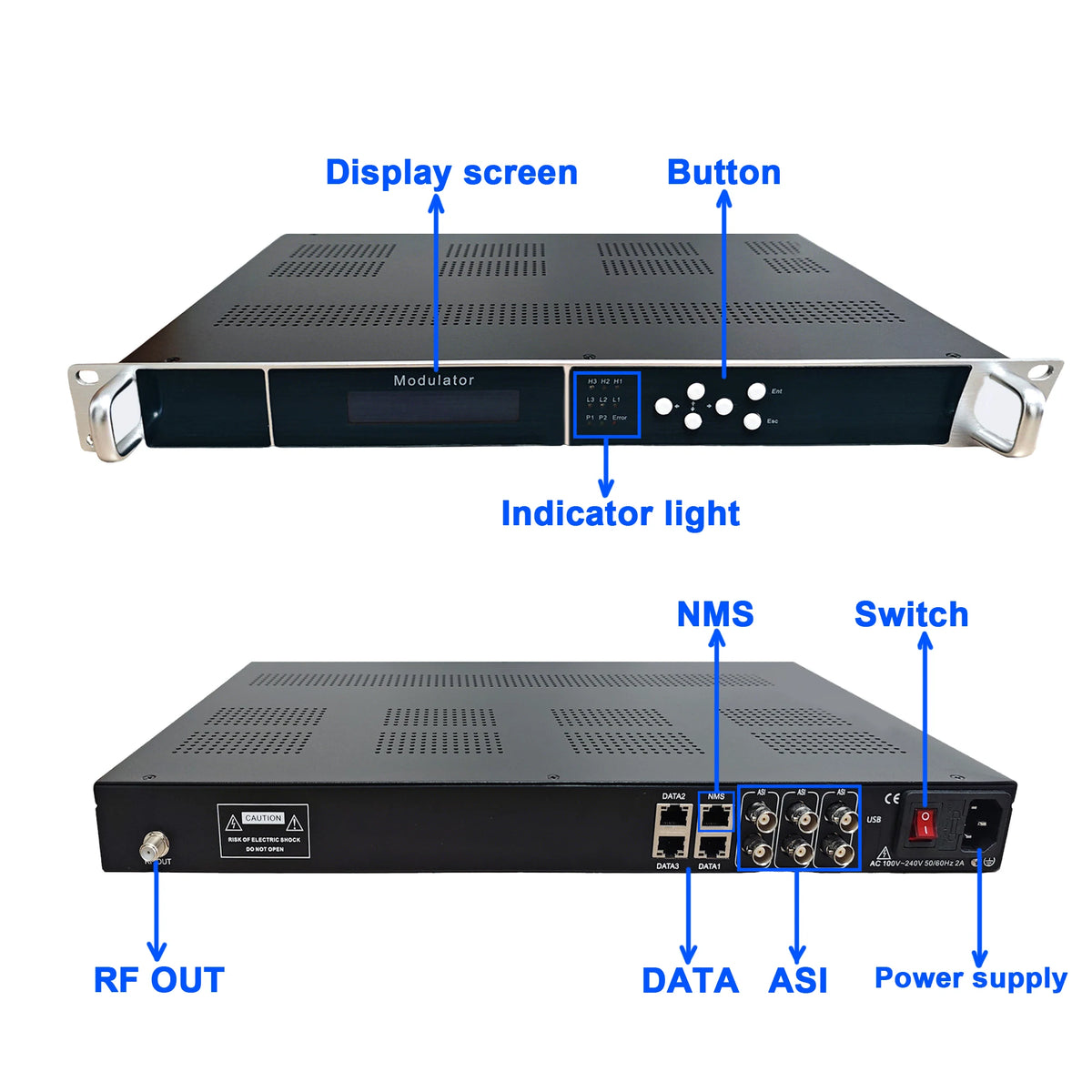 Tuoying Multi-Channel IP to RF Digital TV Modulator
