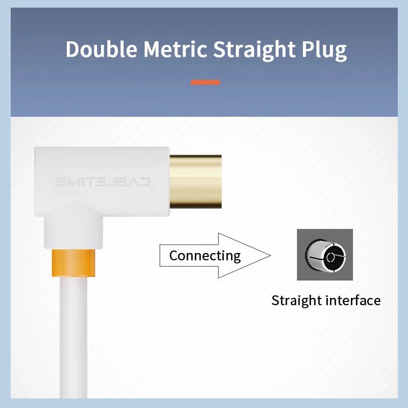 CABLETIME 90° Digital TV Antenna Cable