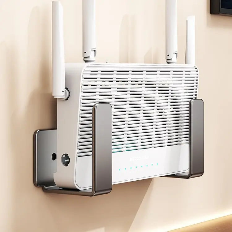 Wall-Mounted Router & Modem Storage Rack
