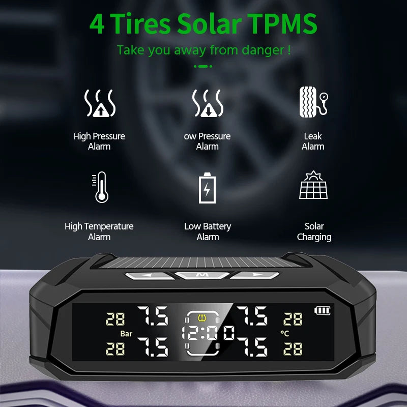 E-ACE K10 Solar TPMS Tire Pressure Monitoring System